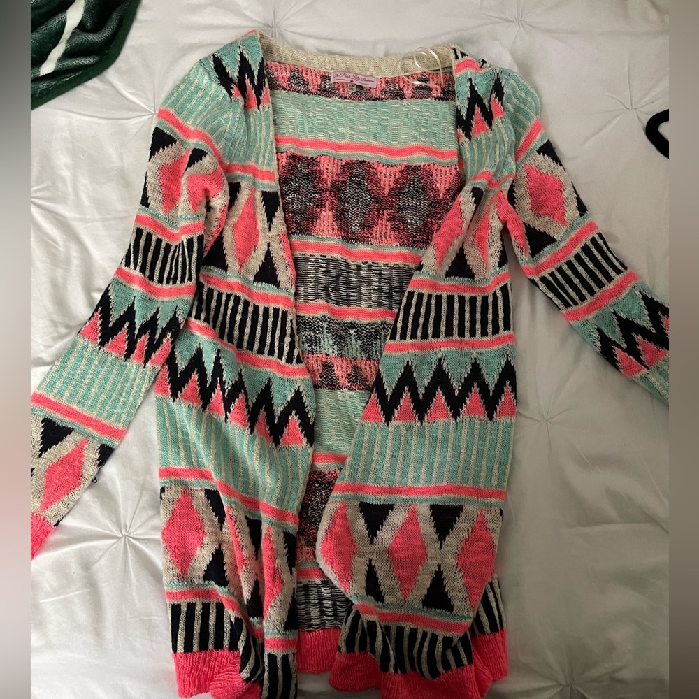 Pink lily boutique Aztec cardigan